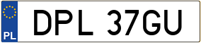 Trailer License Plate